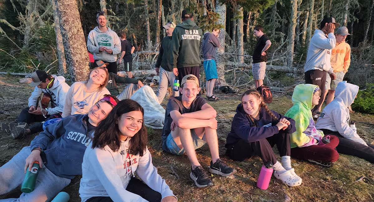 Land and Sea campers spending time together outdoors